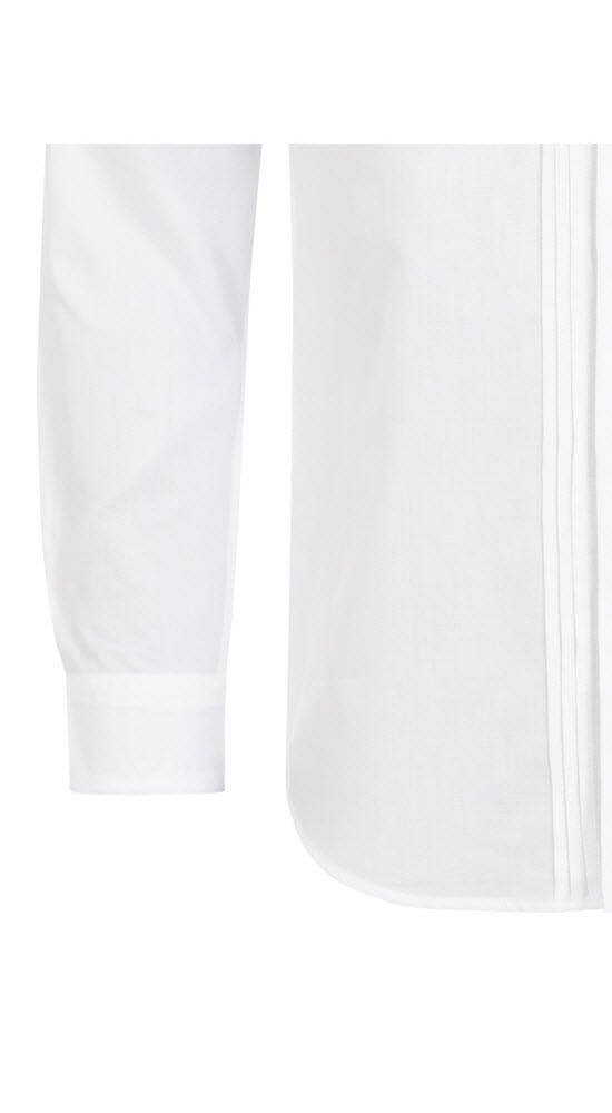 Trachtenhemd Langarm Josef in Weiß von Nübler