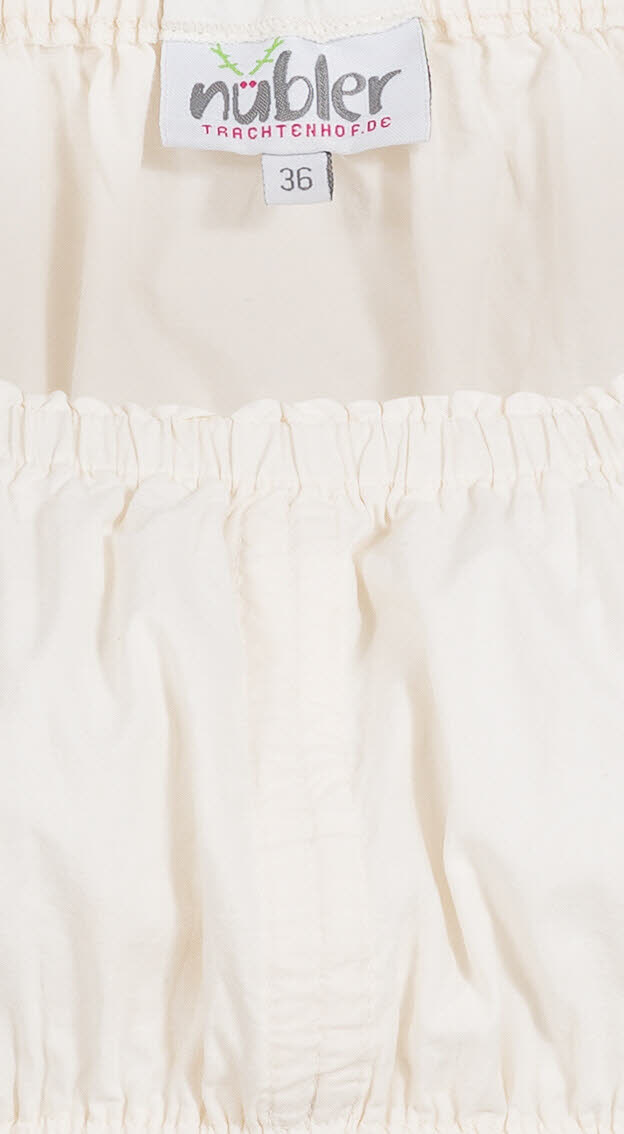 Dirndlbluse Kurzarm Sofia in Creme von Nübler
