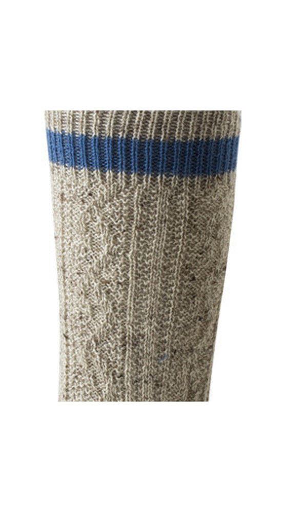 Herren Socken Paul in Natur-Blau meliert von Dirks Größe 142