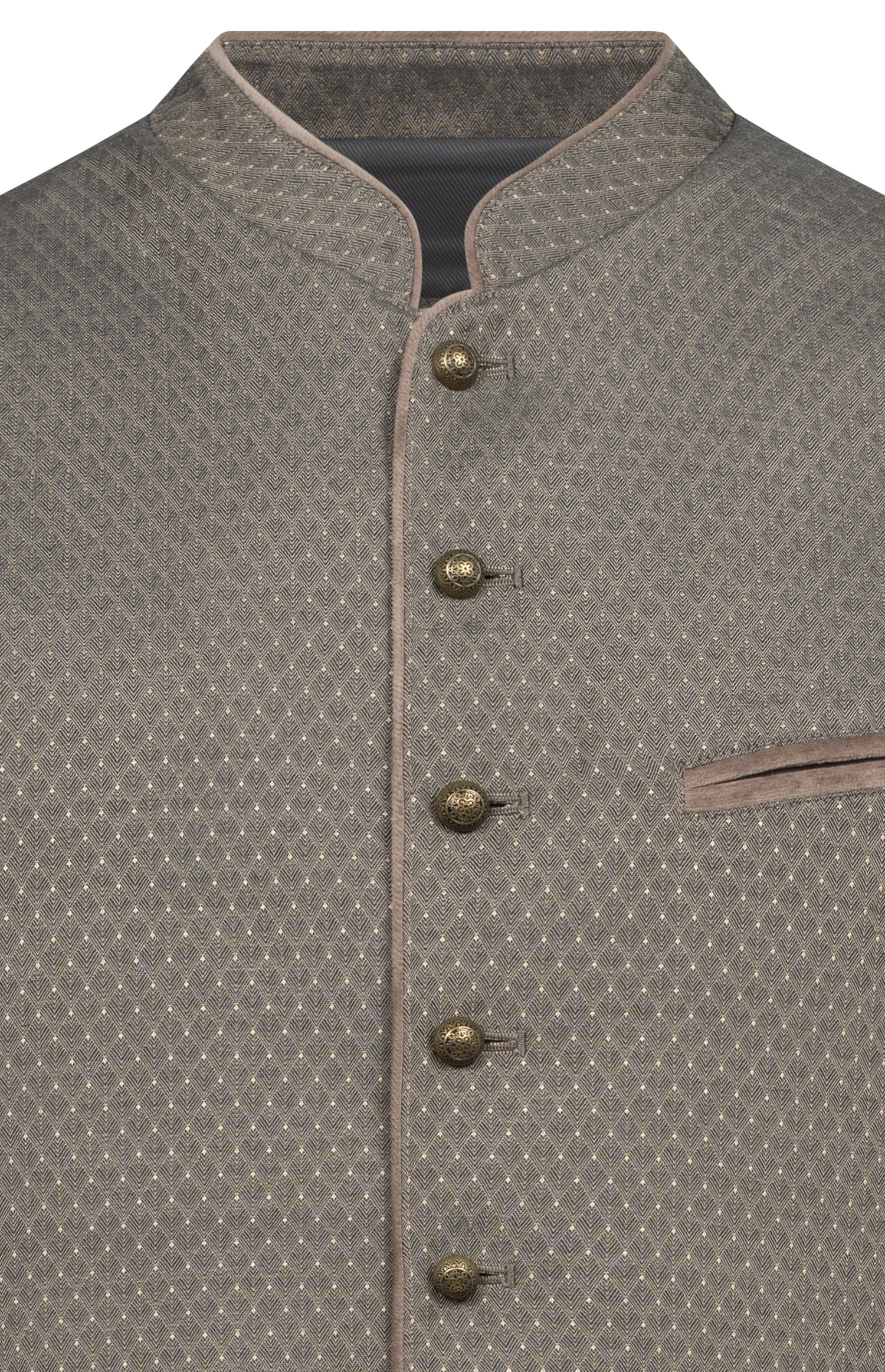 Trachtenweste Karlos in Taupe von Nübler