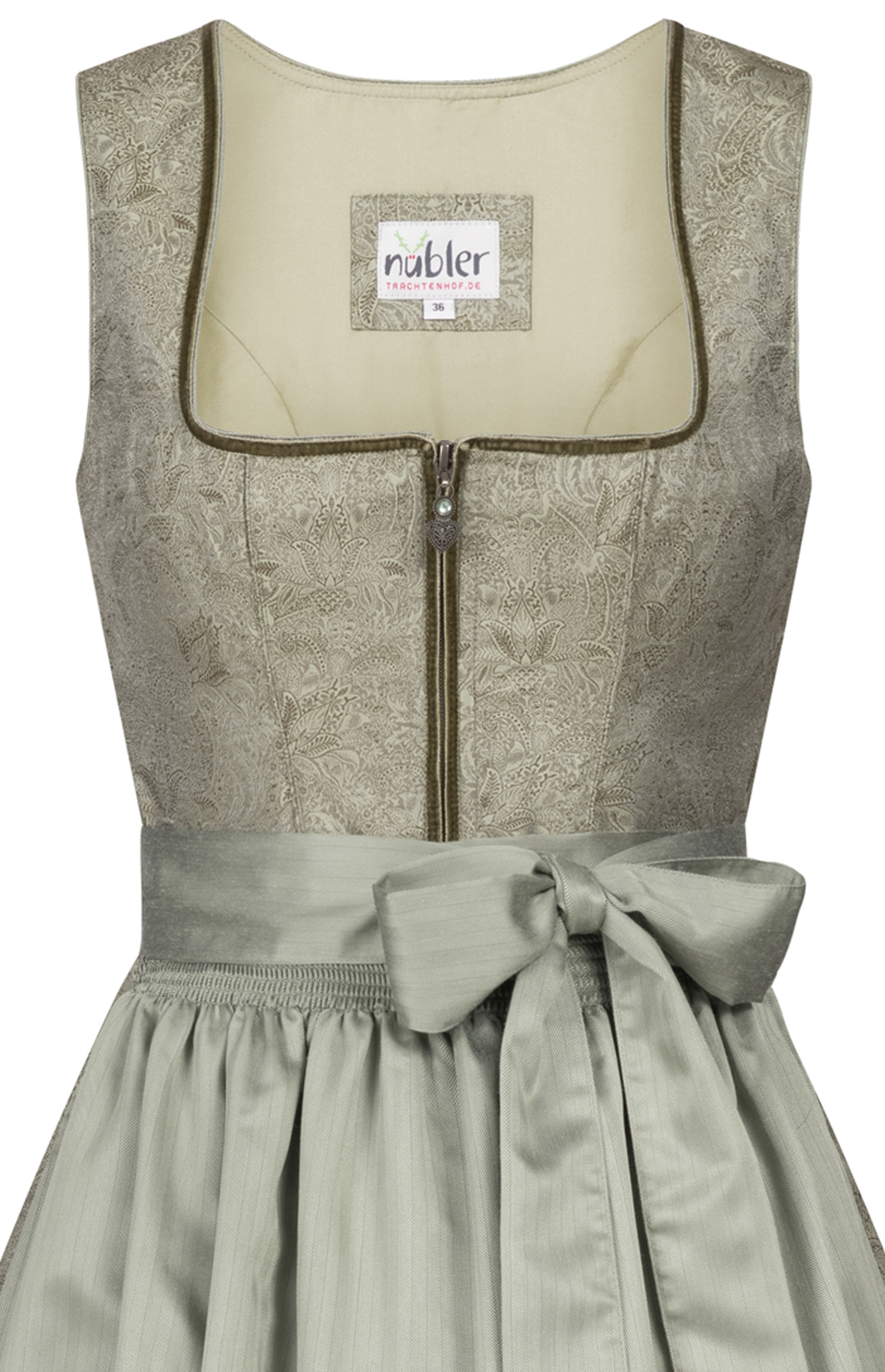 Midi Dirndl Gala in Salbei von Nübler