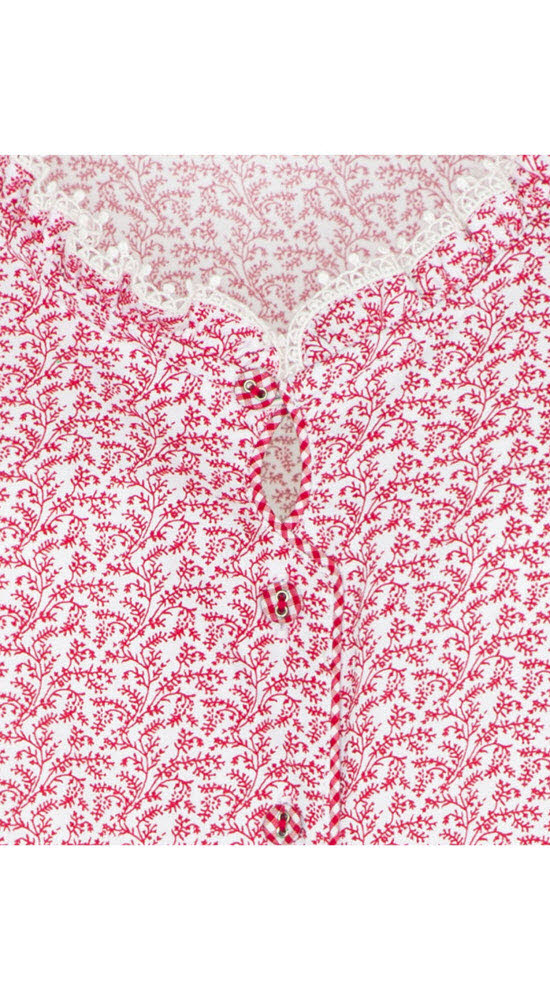 Trachtenbluse Kurzarm Nara in Rot von Spieth & Wensky