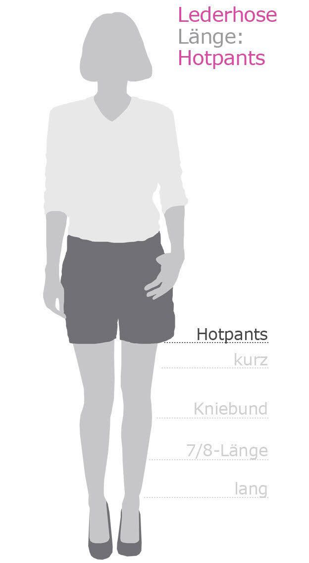 Leder-Hotpants Susan in Dunkelbraun von Busserl Trachten