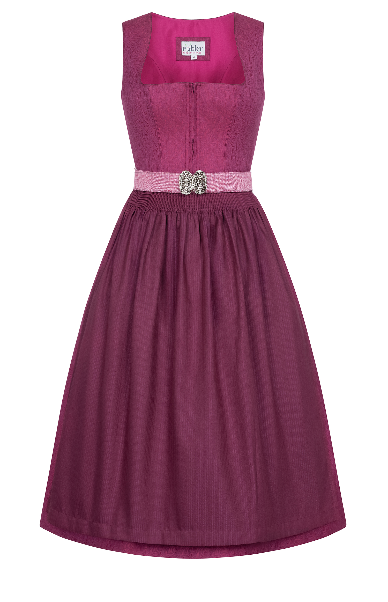 Midi Dirndl Kelly in Johannisbeere von Nübler