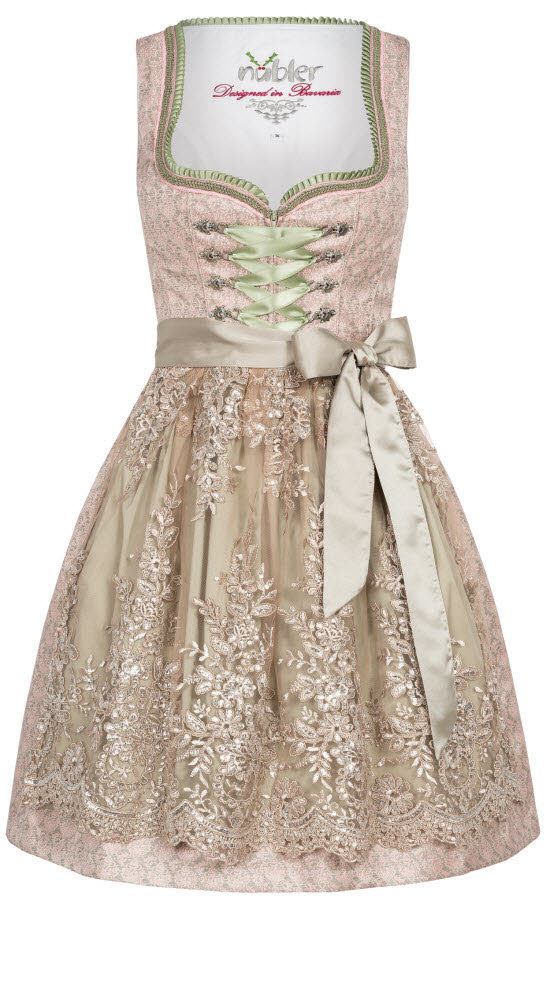 Mini-Dirndl Bärbel in Rosa von Nübler