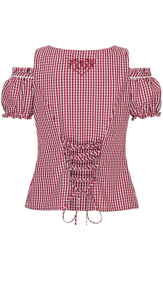 Miederbluse Herta in Rot von Nübler