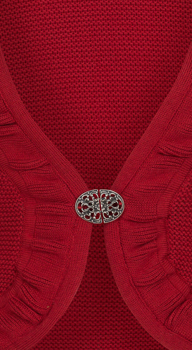 Strickjacke Langarm Lara in Rot von Nübler