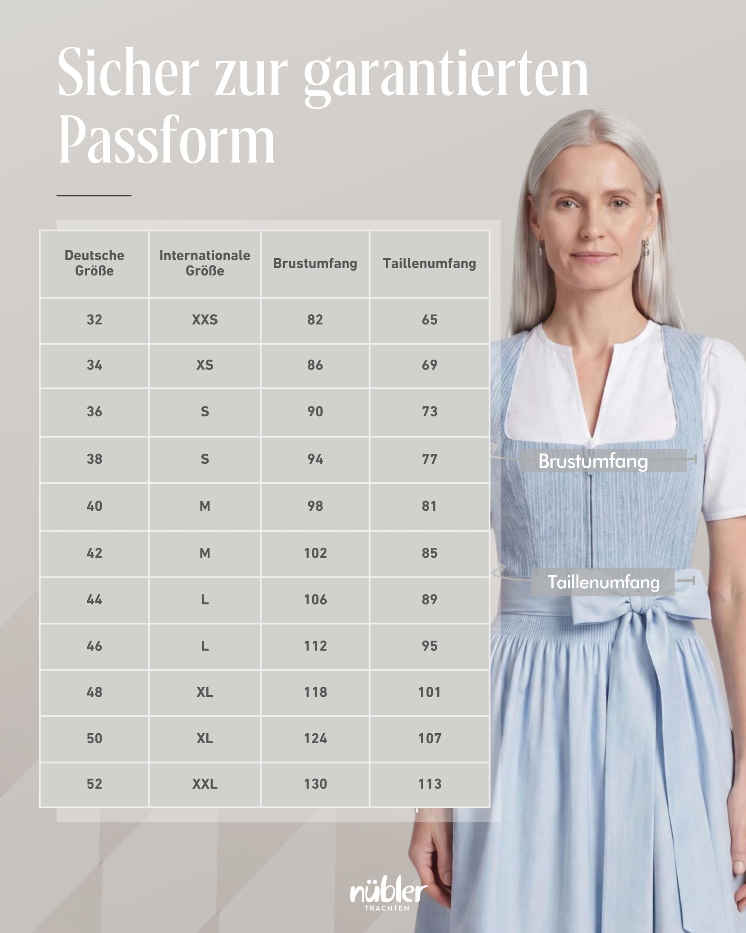 Mididirndl Katherina in Hellblau