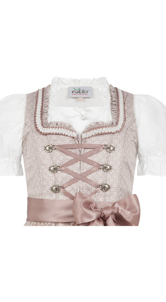 Kinderdirndl 3-teilig Stella in Taupe von Nübler