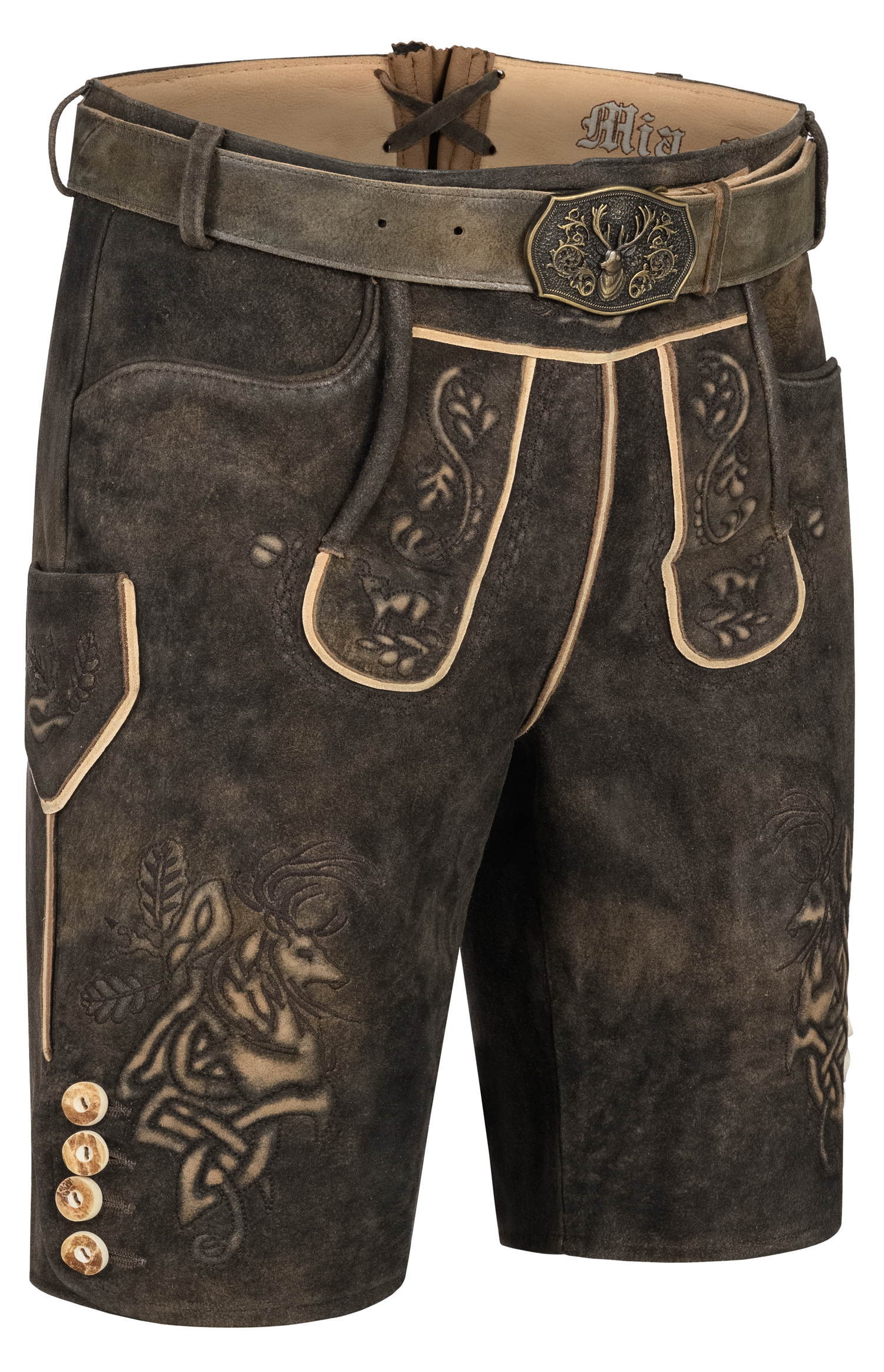 Lederhose Pertran in Juniper von Nübler