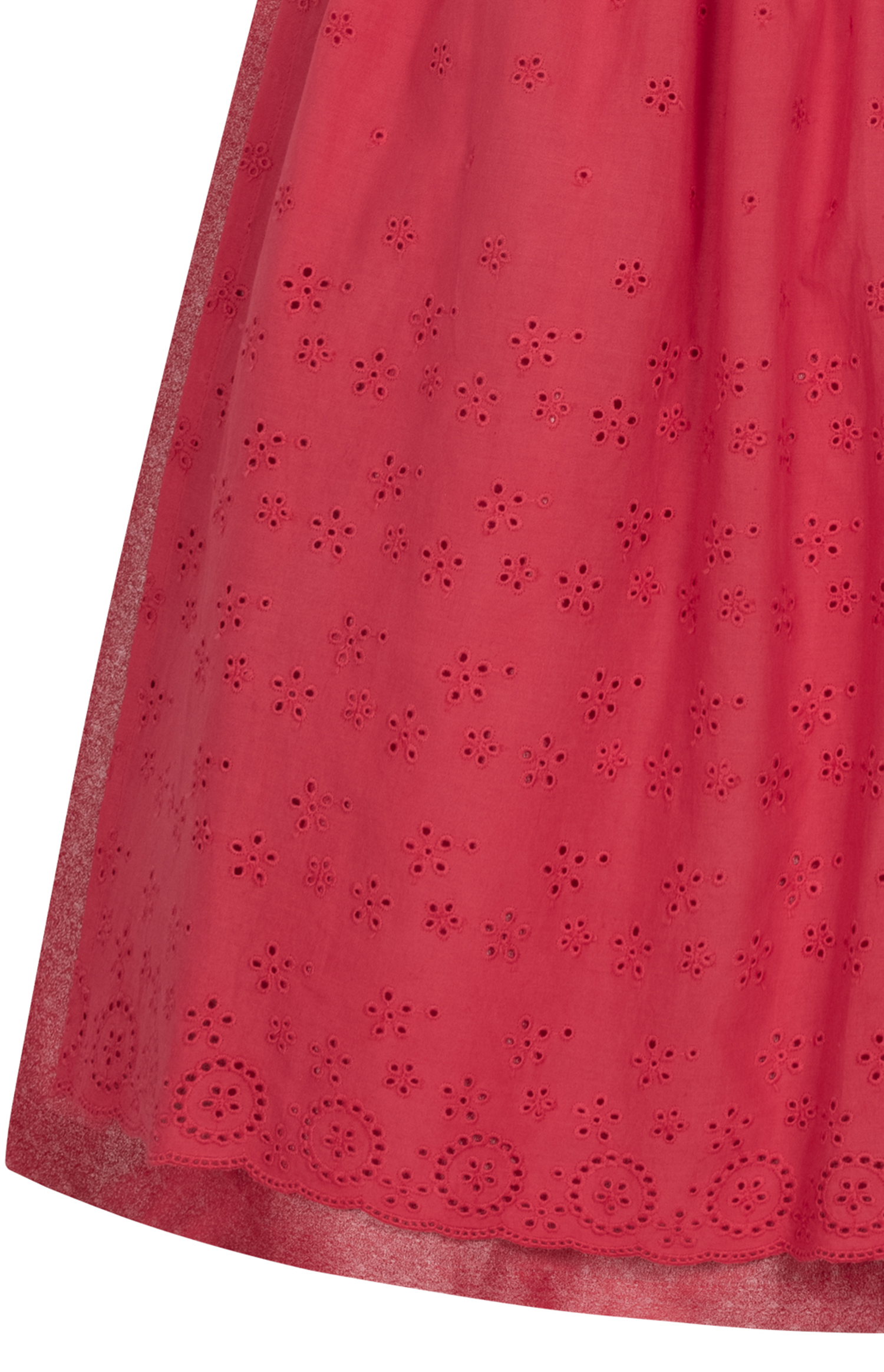 Midi Dirndl Babette in Rubinrot von Nübler