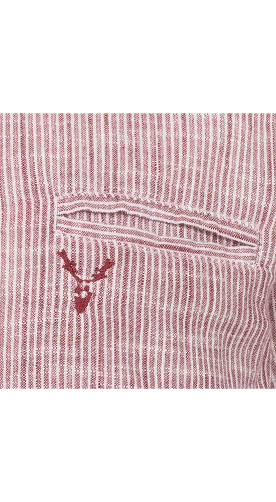 Kindertrachtenhemd Langarm Pankraz in Rot von Nübler
