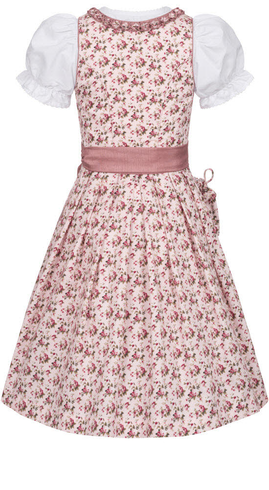 Kinderdirndl 3-teilig Matilda in Rosé von Nübler