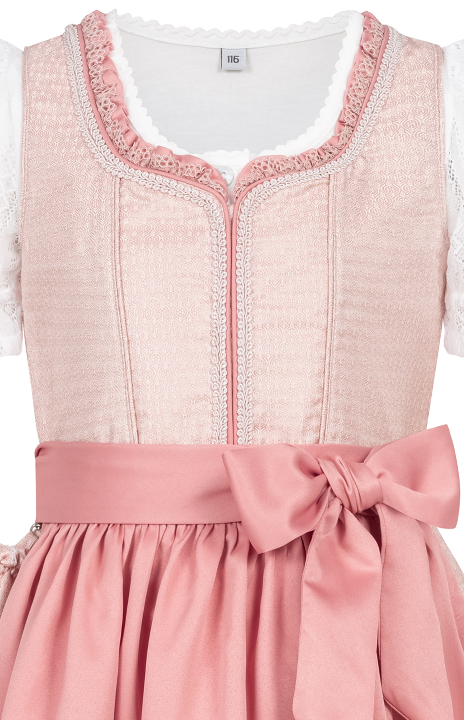 Kinderdirndl Lisa in Peach von Nübler