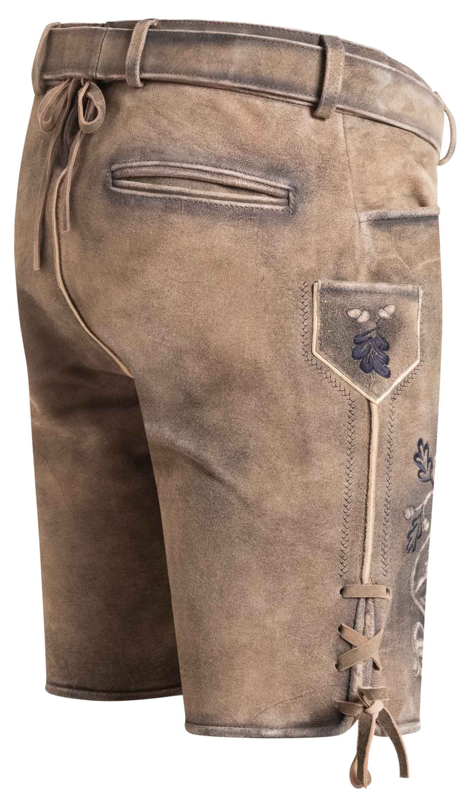 Lederhose kurz Louis in Braun von Nübler