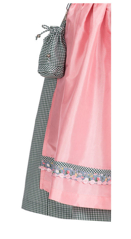 Kinderdirndl Nicky in Hellblau Rosa, 3-teiliges Set