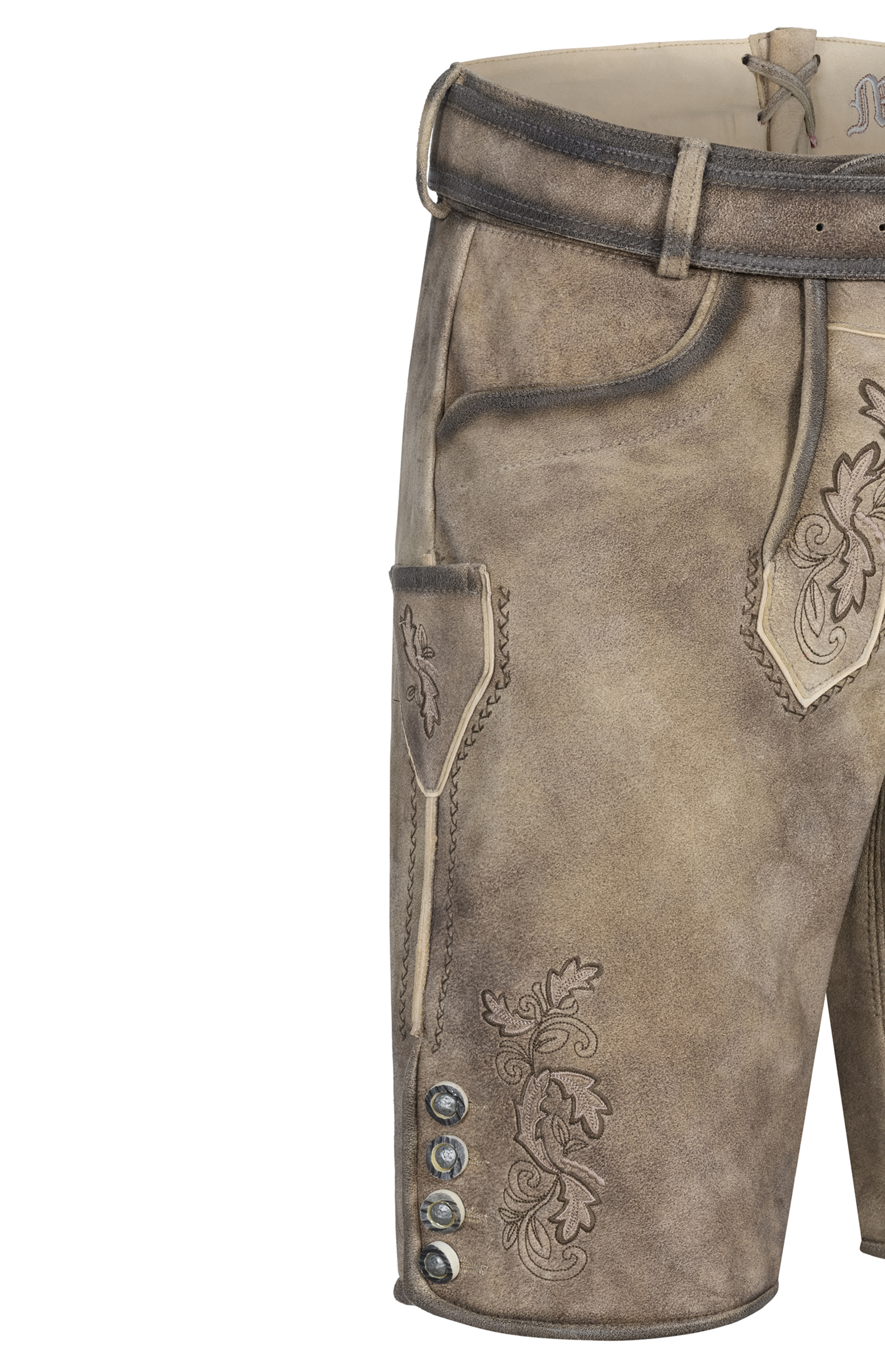 Lederhose Steffl in Sand von Nübler