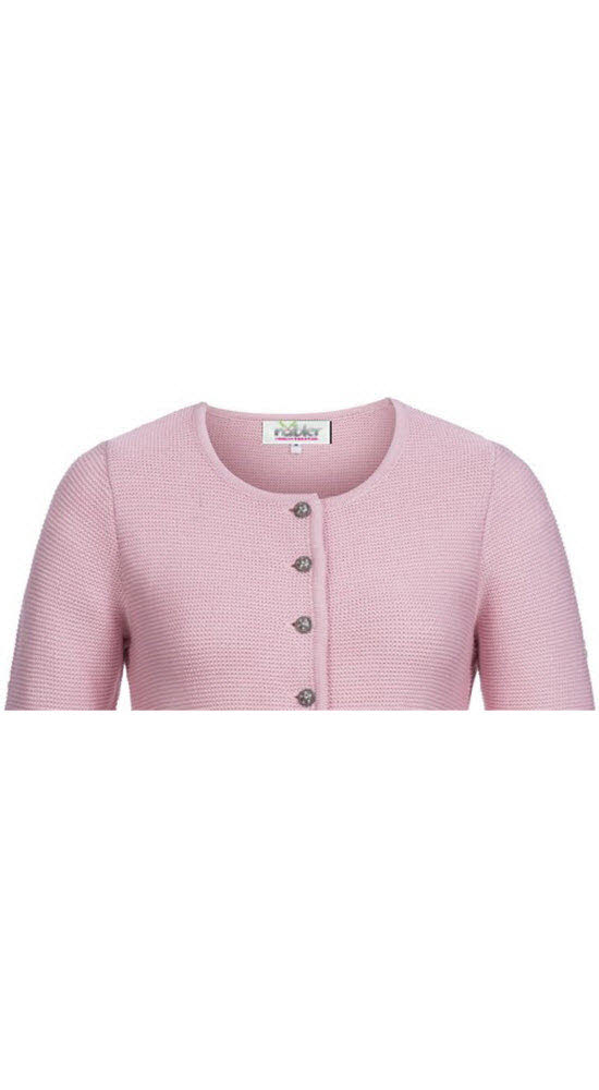 Strickjacke Langarm Anni in Rosa von Nübler