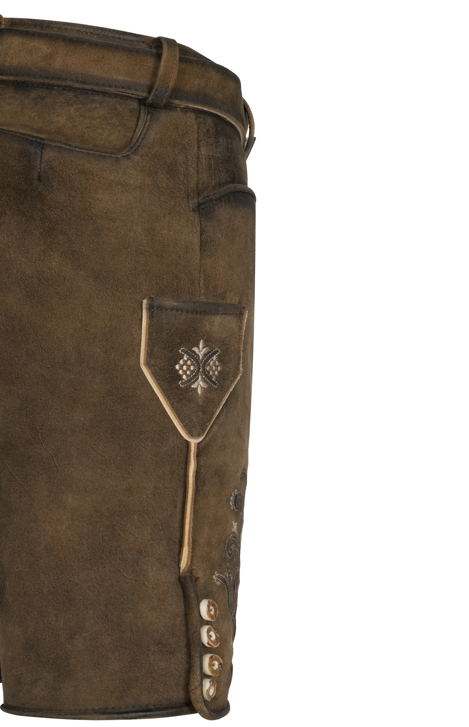 Lederhose Mondsee in Mocha von Nübler