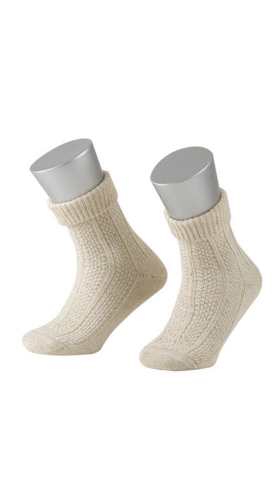 Kinder Socken Matze in Natur meliert von Dirks