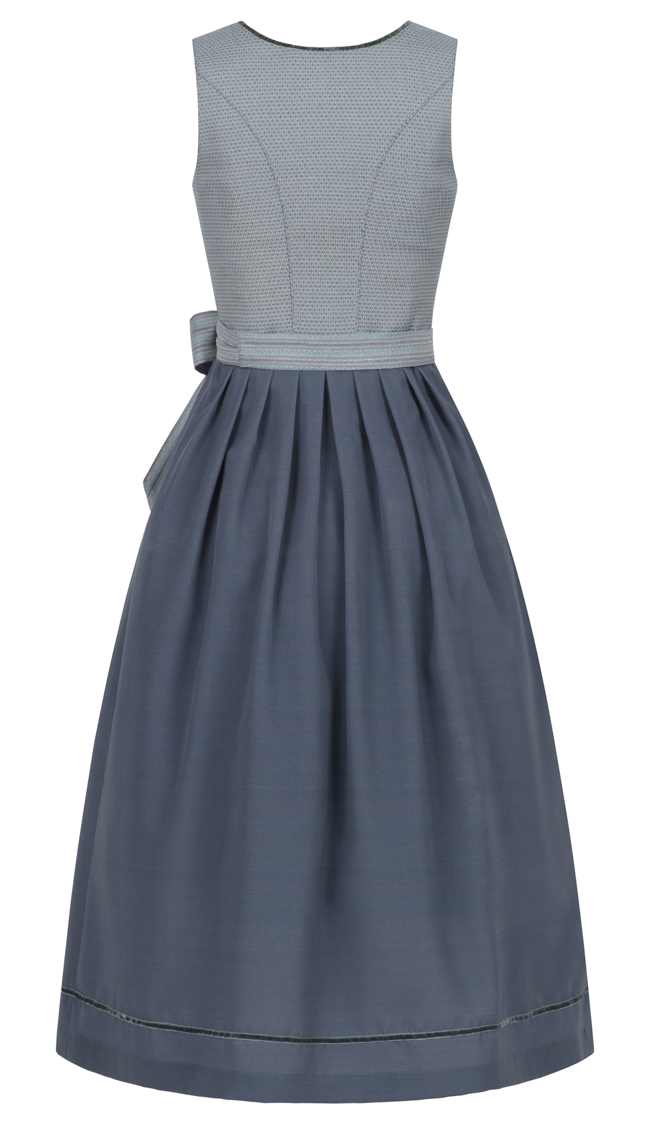 Langes Dirndl Gill in Silber von Nübler
