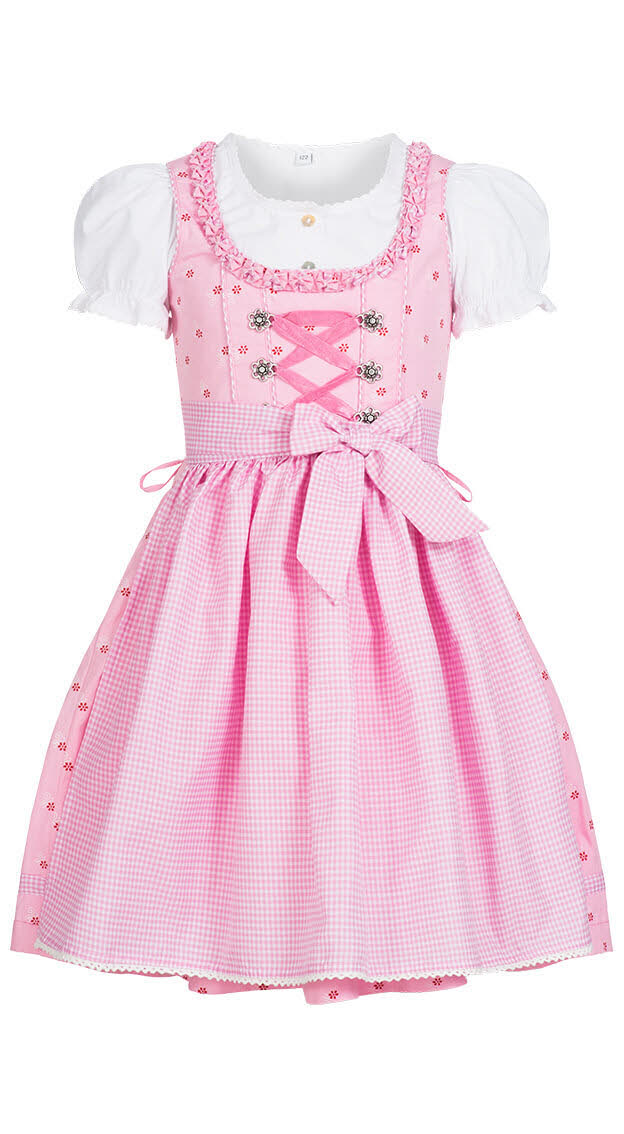 Mädchen Dirndl im traditionellen Stil Kinder Trachten