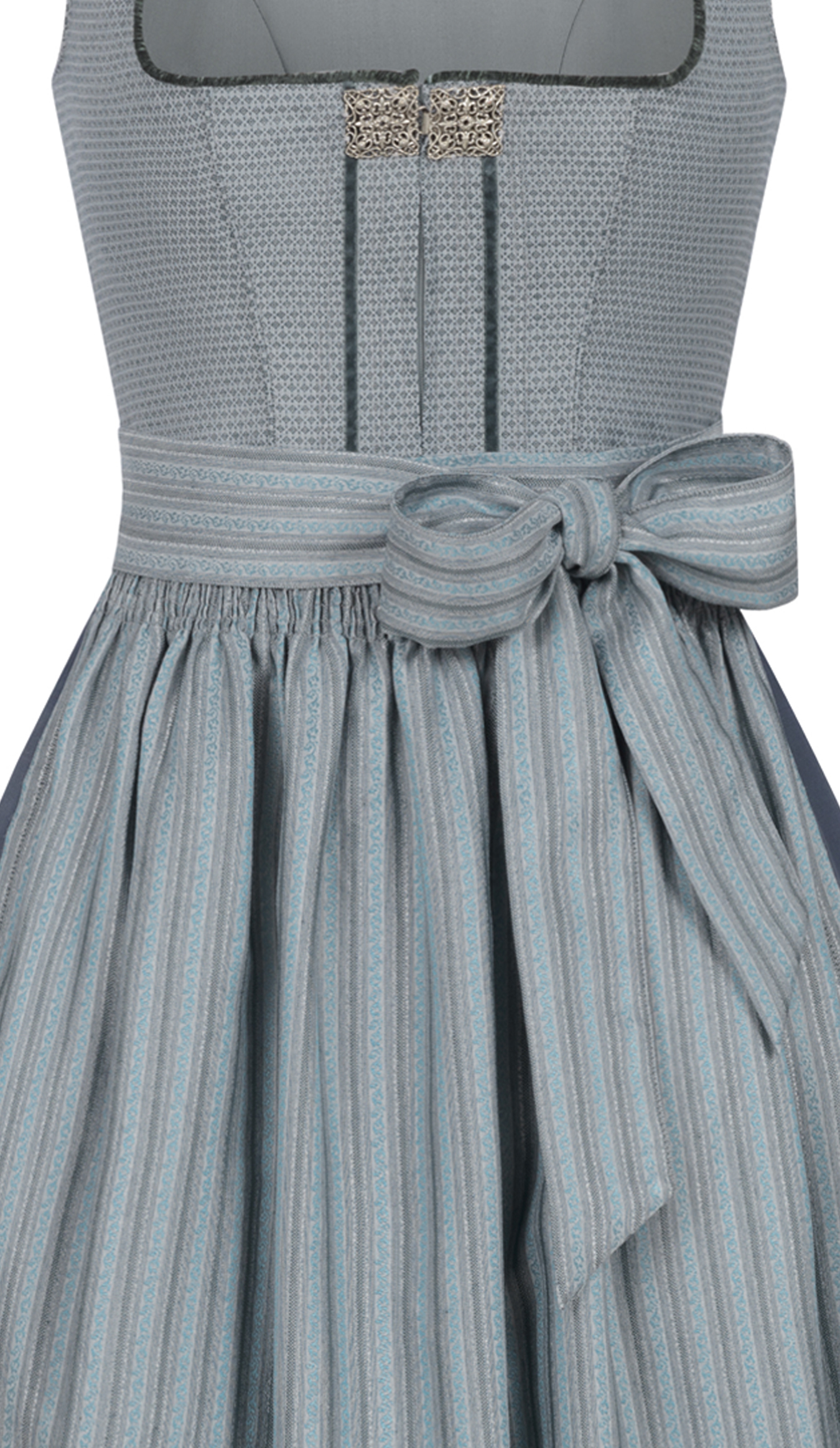 Langes Dirndl Gill in Silber von Nübler