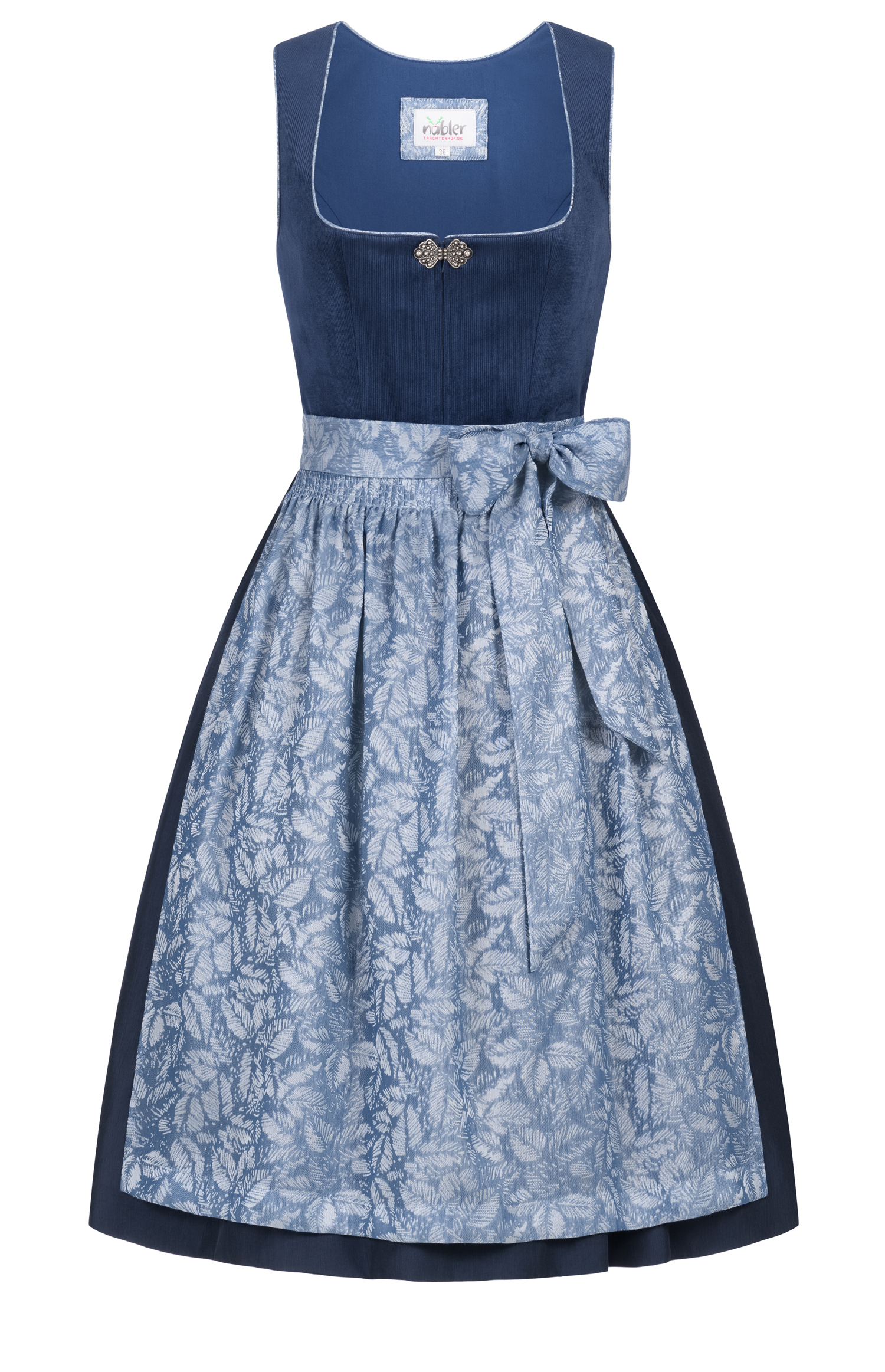 Mididirndl Gemma in Blau von Nübler