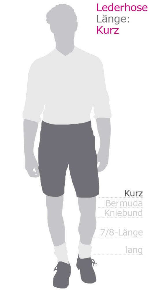 Lederhose kurz Horst in Dunkelbraun von Nübler