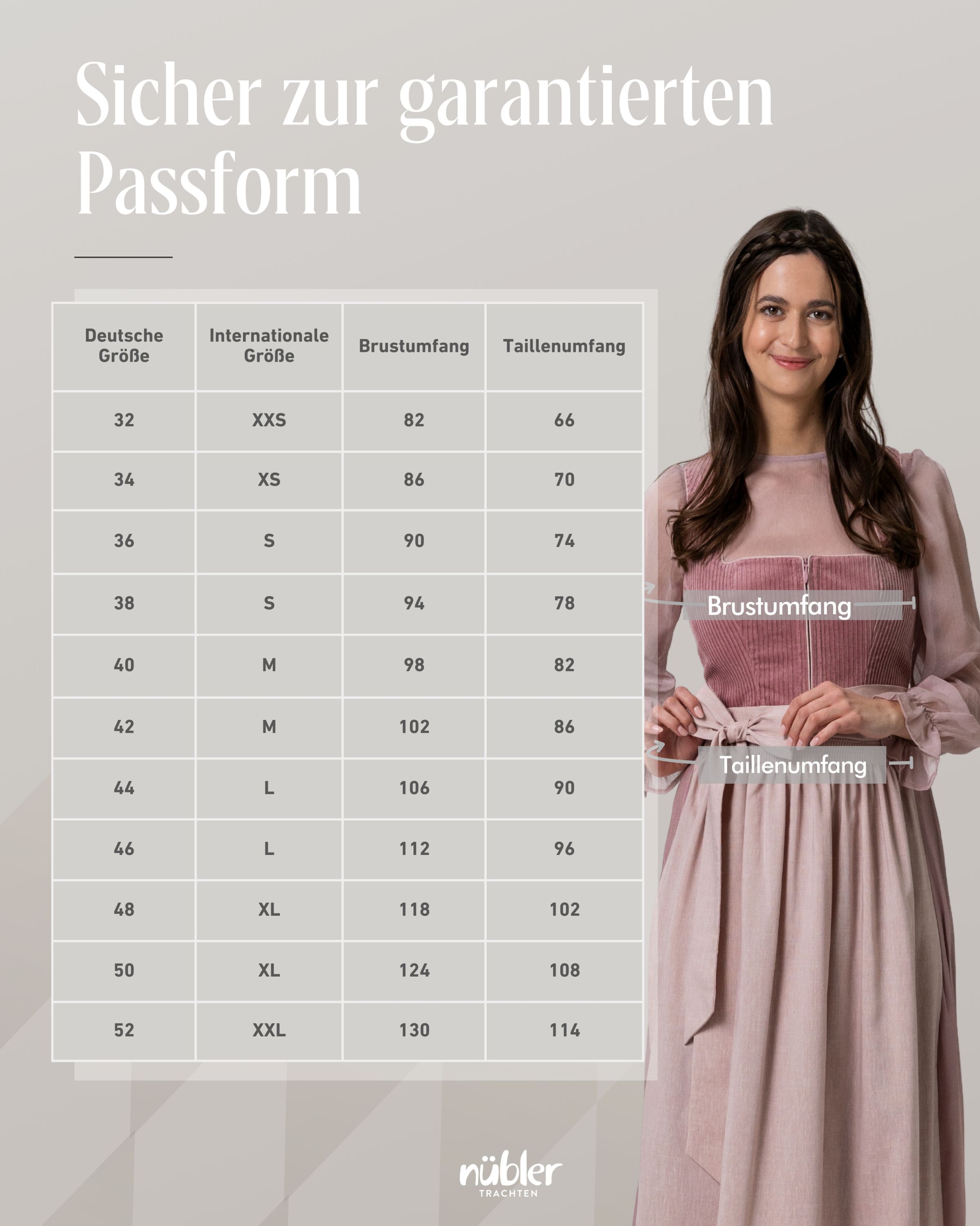 Mini Dirndl  Kim in Peach von Nübler