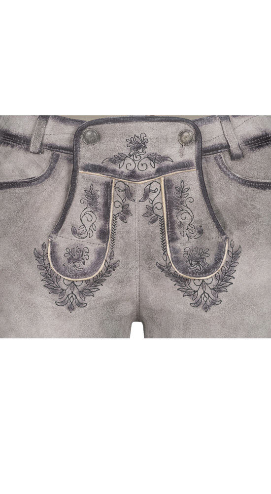 Lederhose kurz Tiana M in Silber von Nübler
