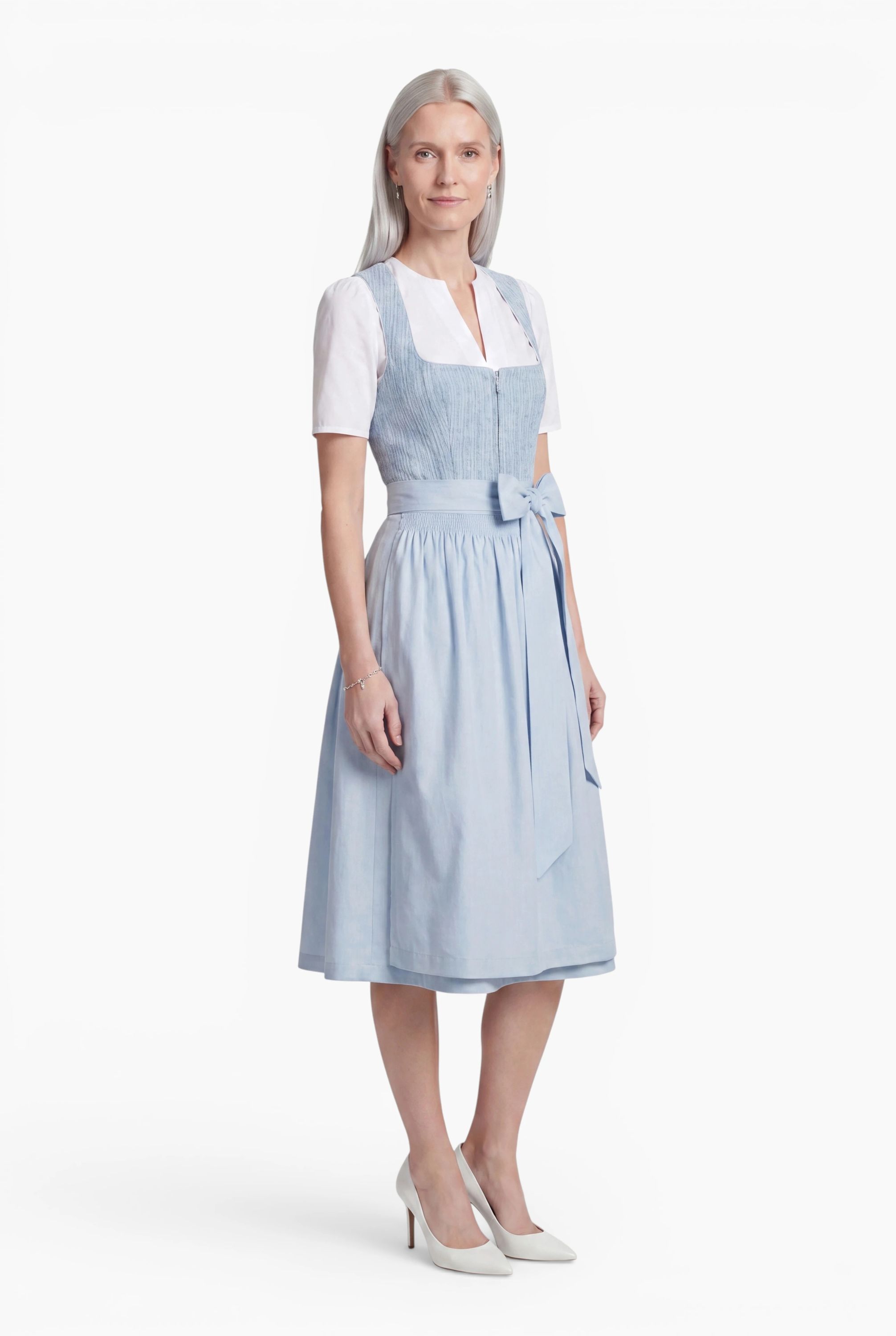 Mididirndl Katherina in Hellblau