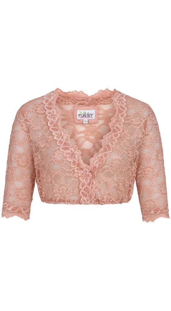 Dirndlbluse 3/4 Arm Laura in Rose von Nübler Dirndlbluse 3/4 Arm Laura in Rose von Nübler