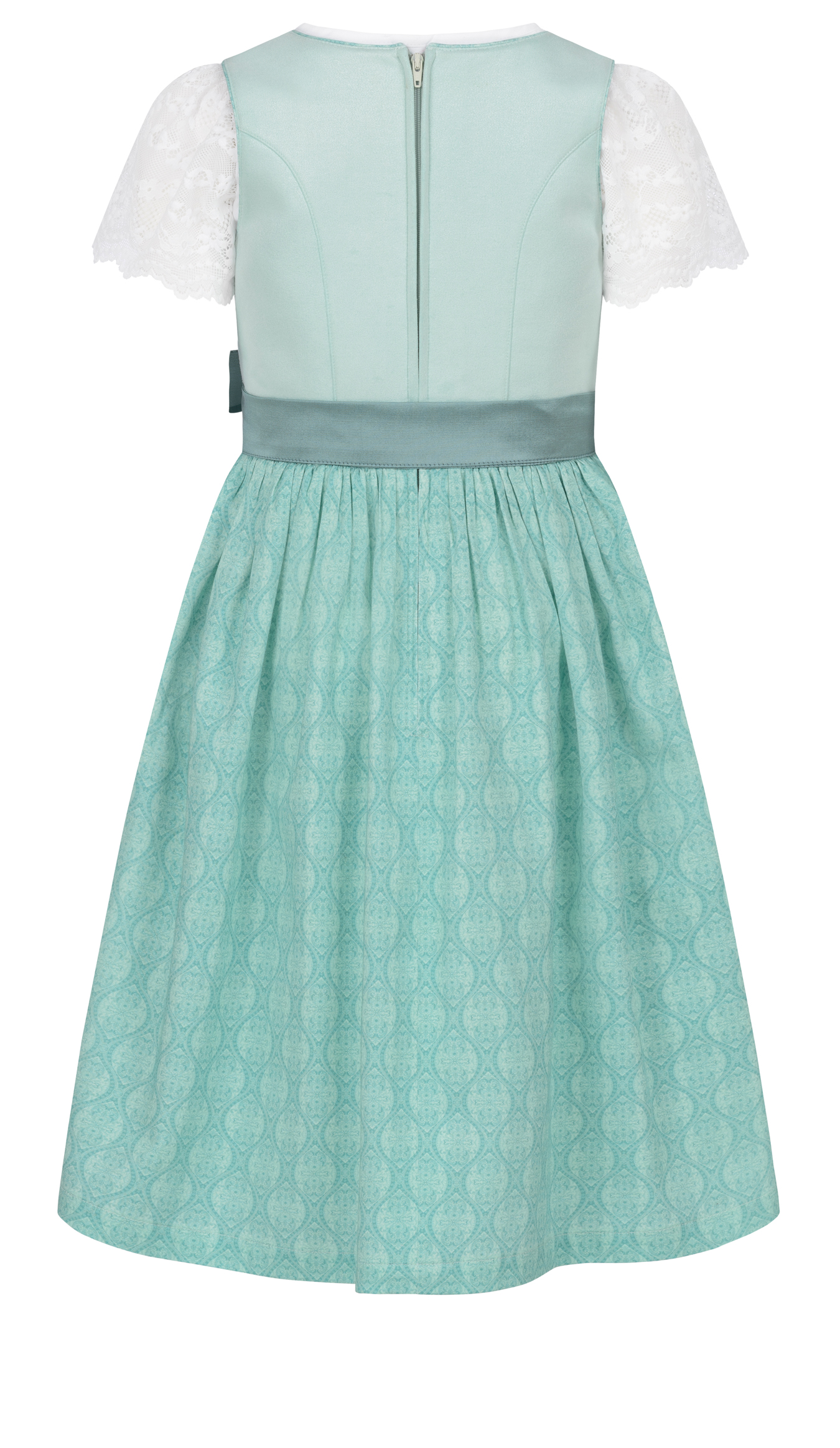 Kinderdirndl Gundi in Aqua von Nübler