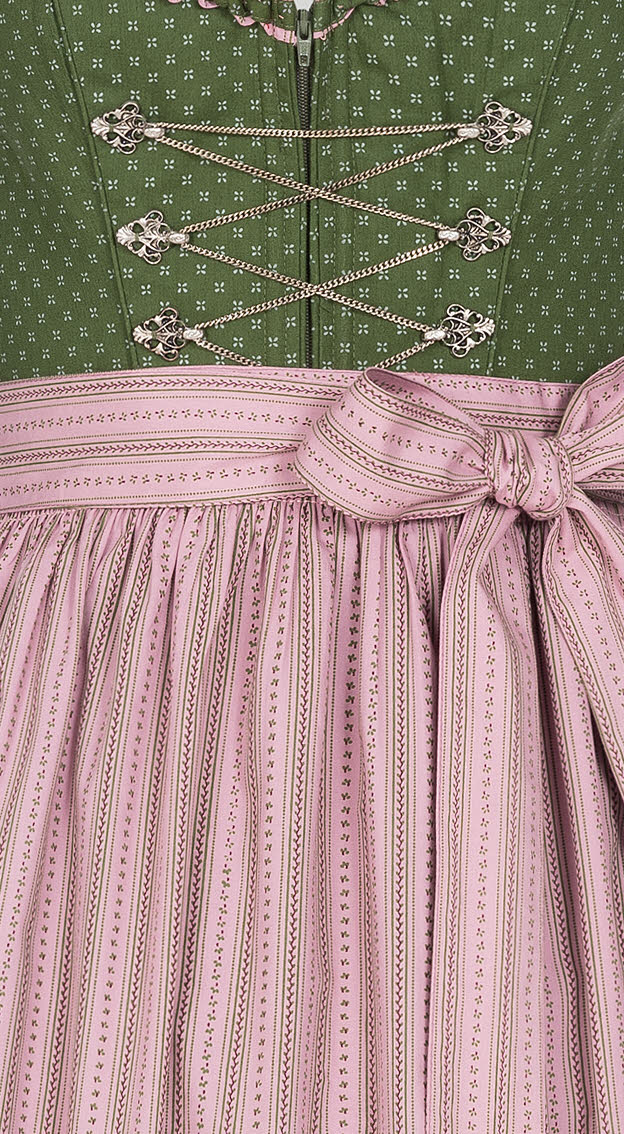 Langes Dirndl Thea in Oliv von Nübler