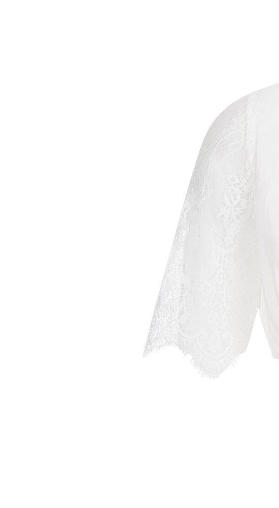 Dirndlbluse kurzarm Emma in Creme von Nübler