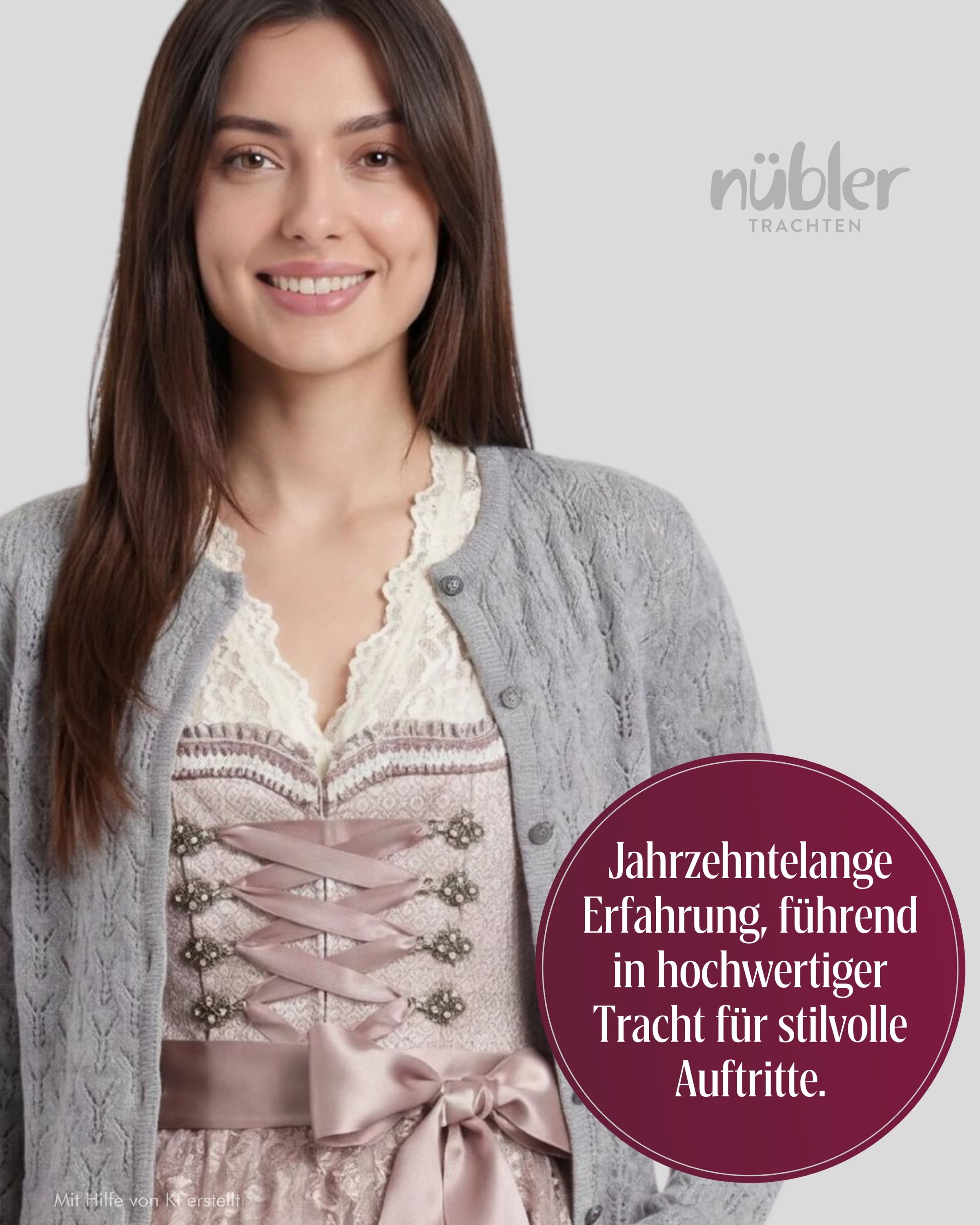 Cape Strickjacke Luise in Silber
