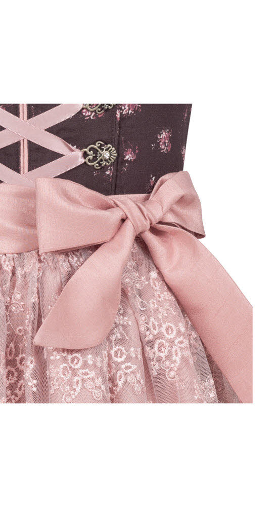 Kinderdirndl 3-teilig Rosalie in Bordeaux von Nübler