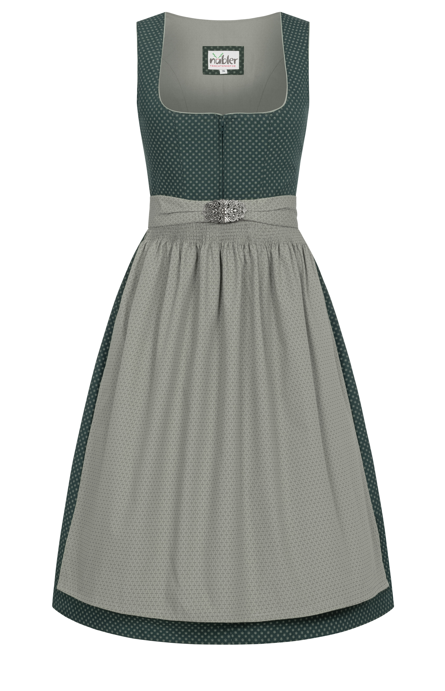 Midi Dirndl Petra in Grün von Nübler Midi Dirndl Petra in Grün von Nübler