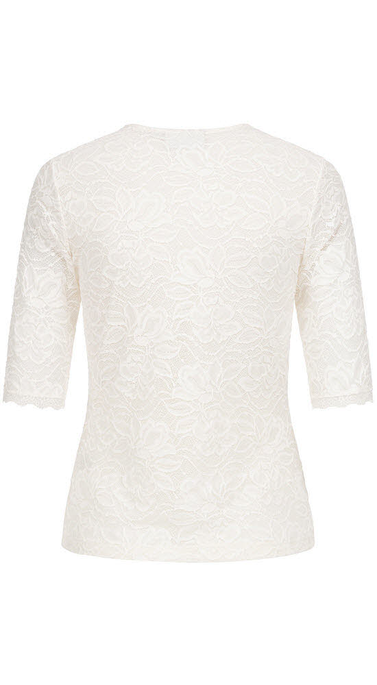 Trachtenbluse kurzarm Frieda in Creme von Nübler
