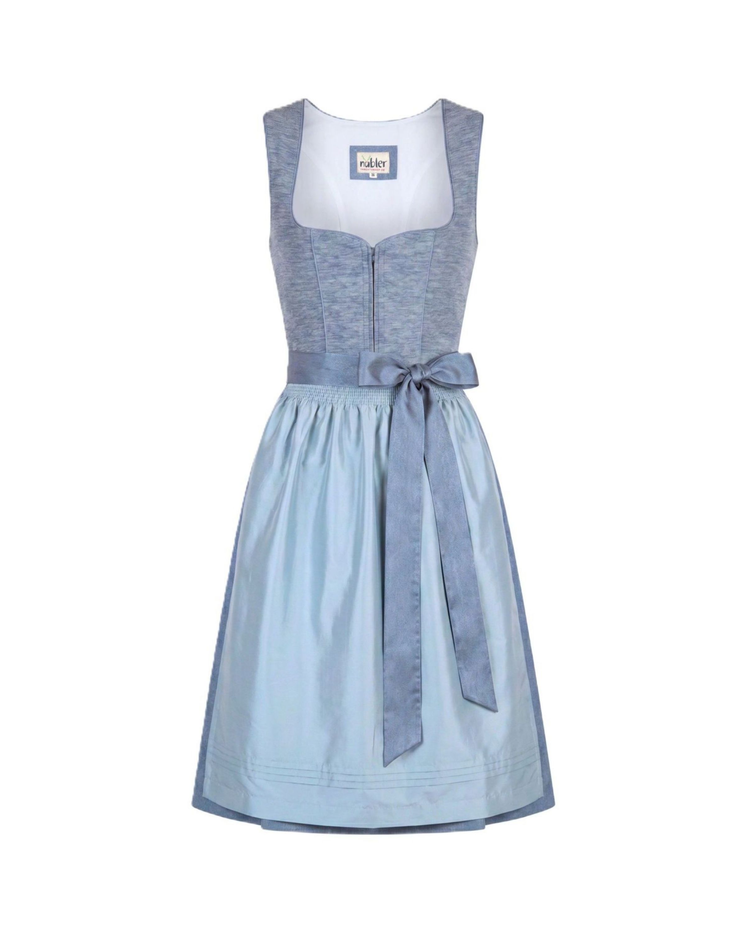Mididirndl Kira in Rauchblau
