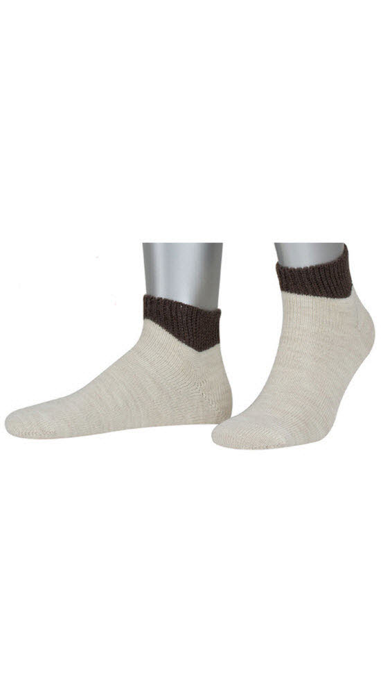 Lofer-Set kurz mit Socken in Natur-Braun von Dirks