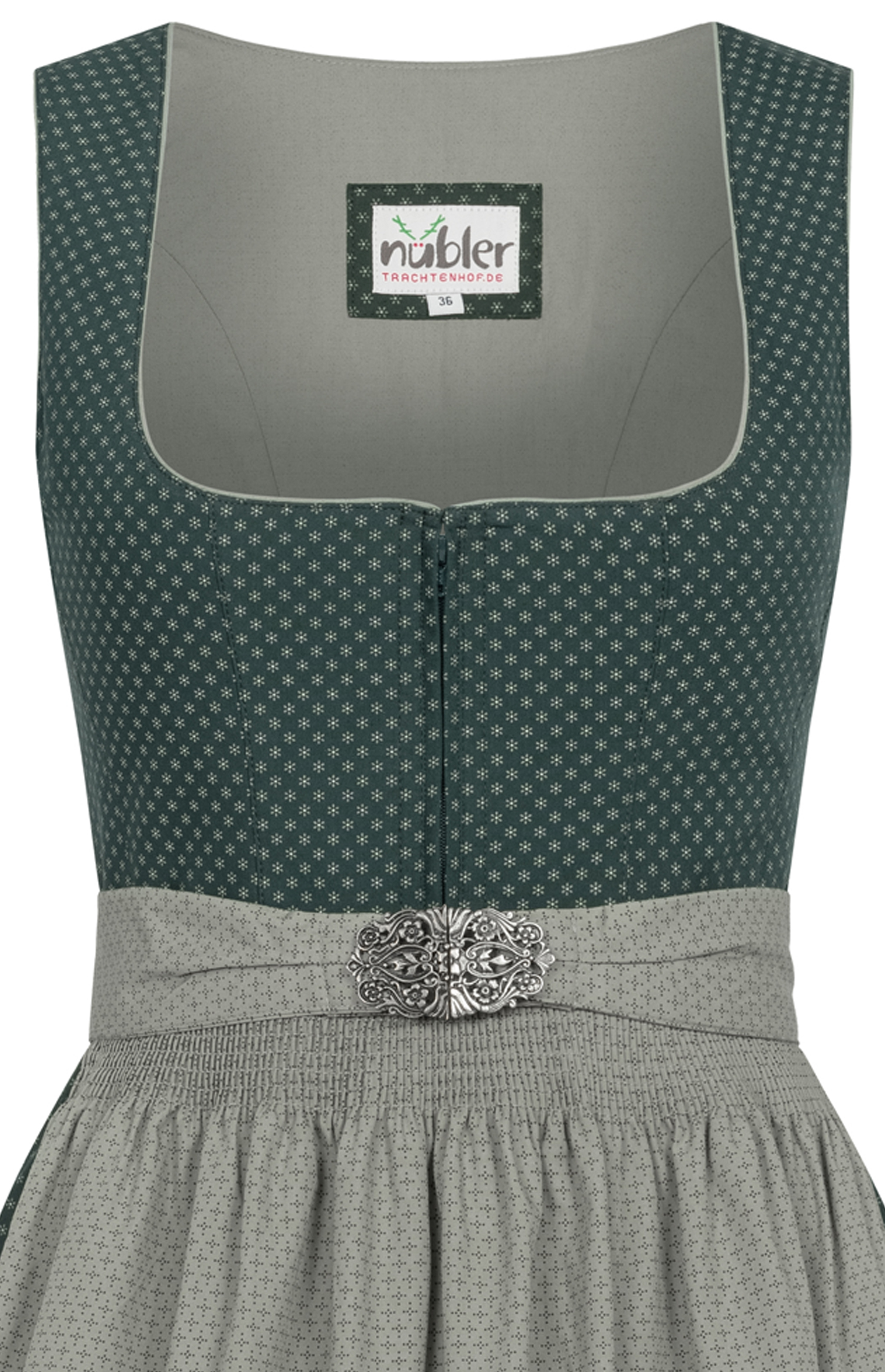 Midi Dirndl Petra in Grün von Nübler