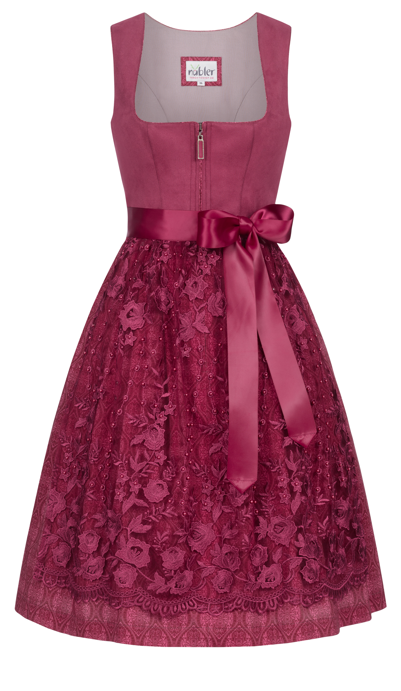 Midi Dirndl Gundi in Beere von Nübler Midi Dirndl Gundi in Beere von Nübler