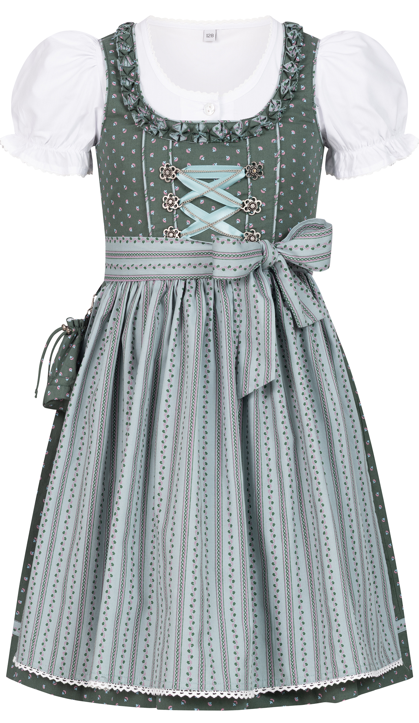 Kinderdirndl Nabila in Petrol von Nübler