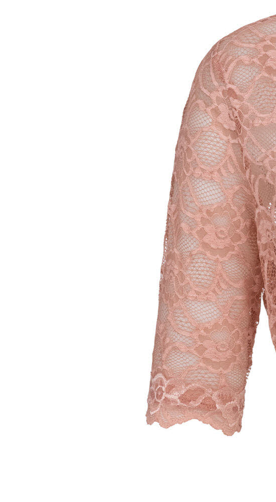 Dirndlbluse 3/4 Arm Laura in Rose von Nübler