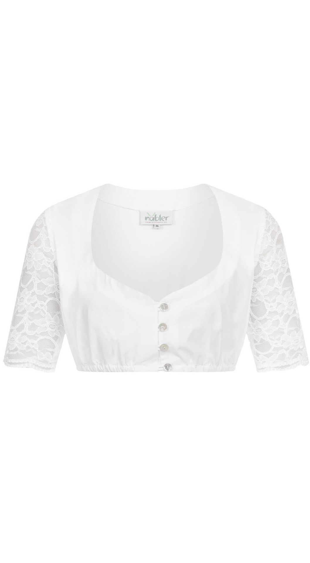 Produktbild von Preisvergleich Für Aiseyi Dirndl Bluse Damen Weiß Dirndlbluse Spitze Kurzarm Dirndlblusen Kordelzug Spitzenbluse Dirndl Elegante Trachtenbluse, Aus Stoff, Größe M | Ladendirekt